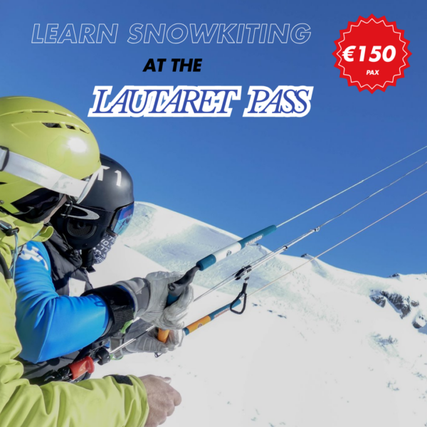 Snowkite at Lautaret