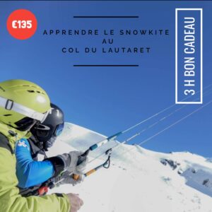 3 HEURES DE SNOWKITE POUR SKIEURS AU COL DU LAUTARET