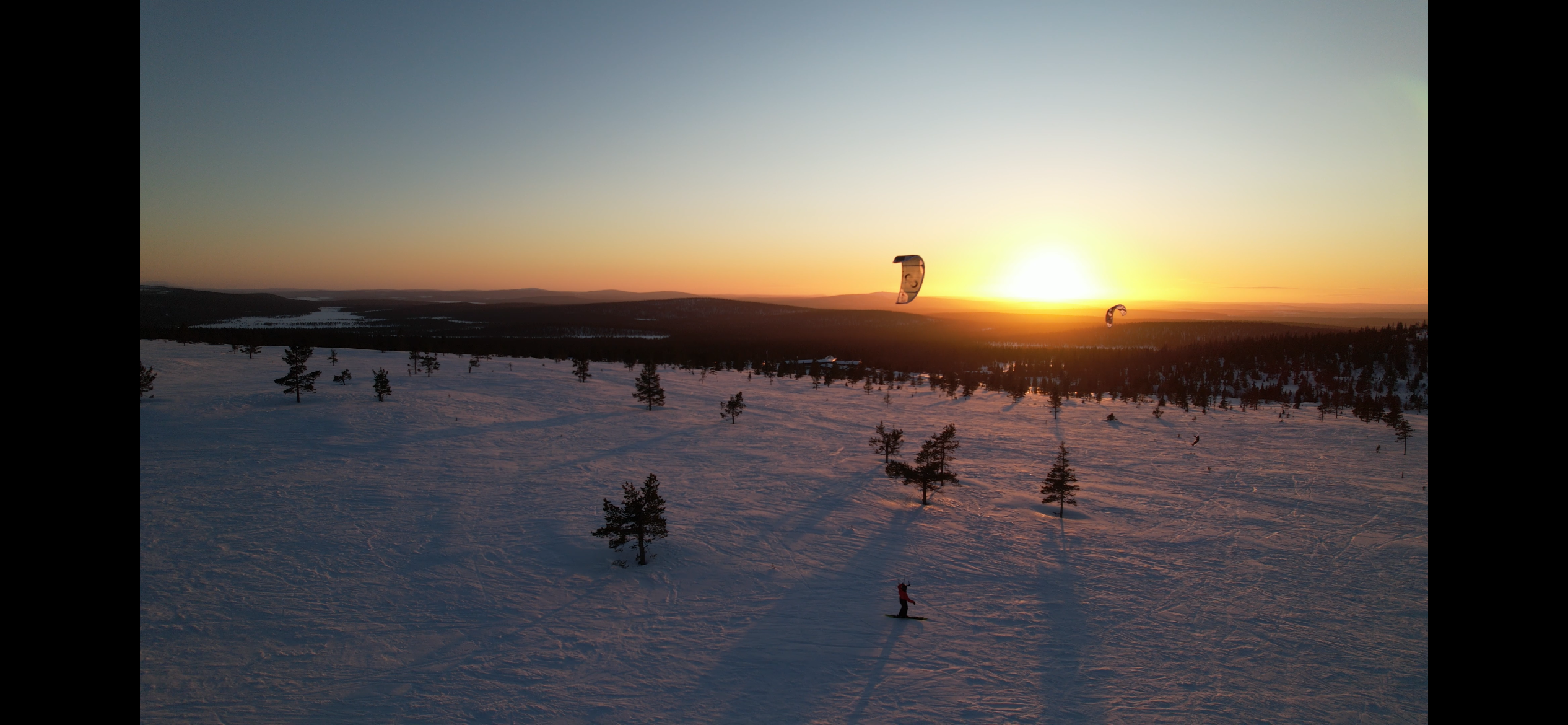 Snowkite en montagne
