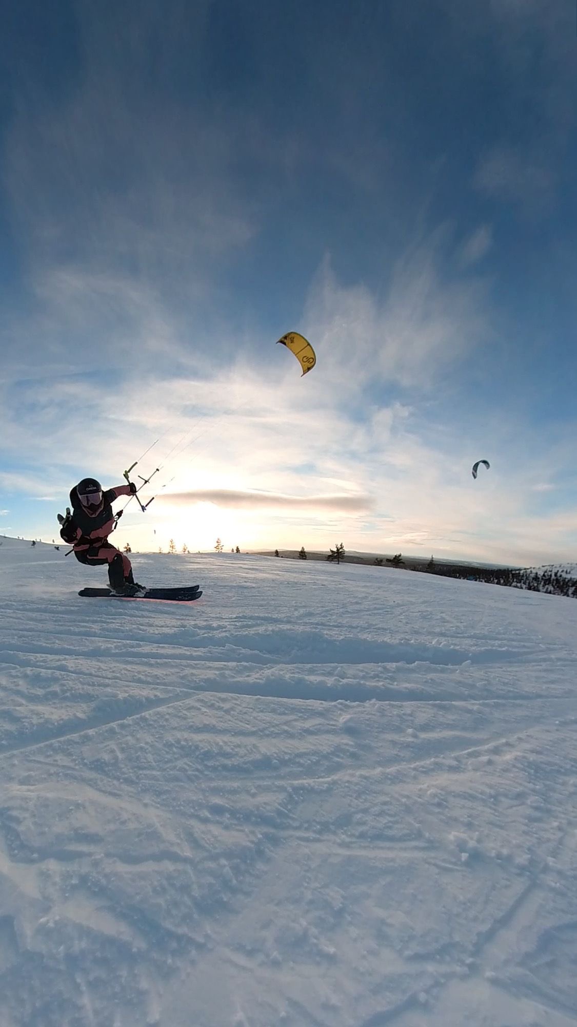 Groupe de snowkite